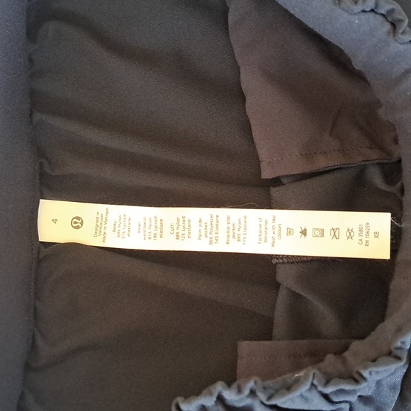 Lululemon Womens Black Stretch High Rise Jogger Full Length Elastic Waist Size 4 - Picture 9 of 10